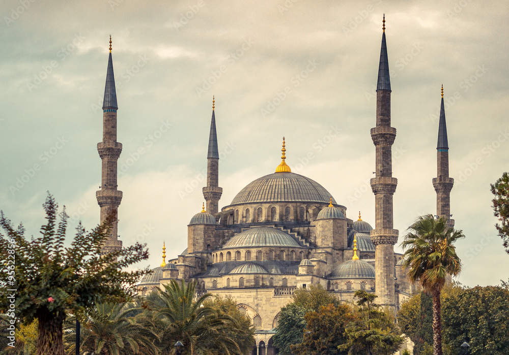 Blue Mosque in Istanbul - islamic architecture in Turkey.