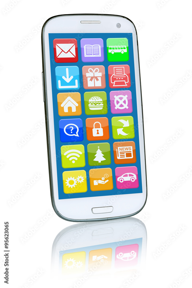 Smartphone oder Handy mit Application Apps App Smartphone oder Handy mit Application Apps App