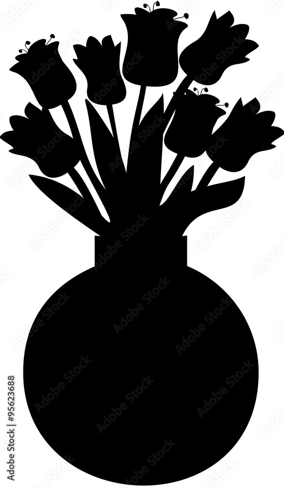 Plakat tulips in a vase