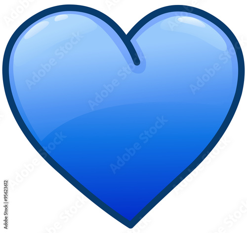 Blue heart icon