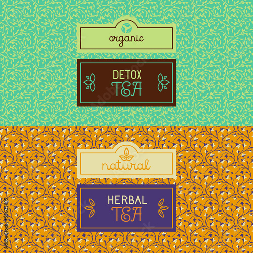 Herbal and detox tea packaging