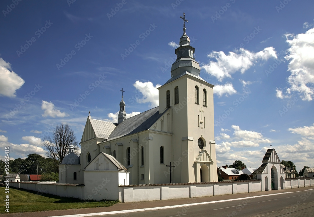 Church of Our Lady of Czestochowa in Dzwola. Poland