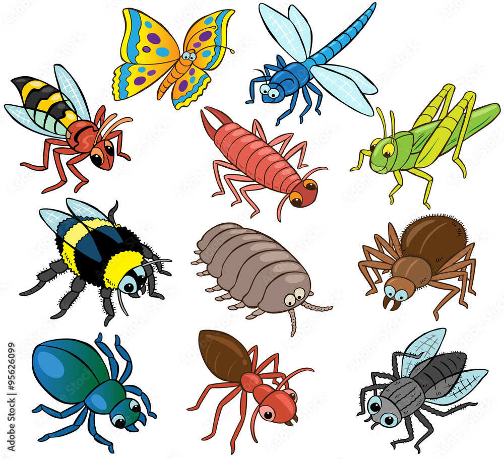 Cartoon Vector Insects Cartoon Vector Insects