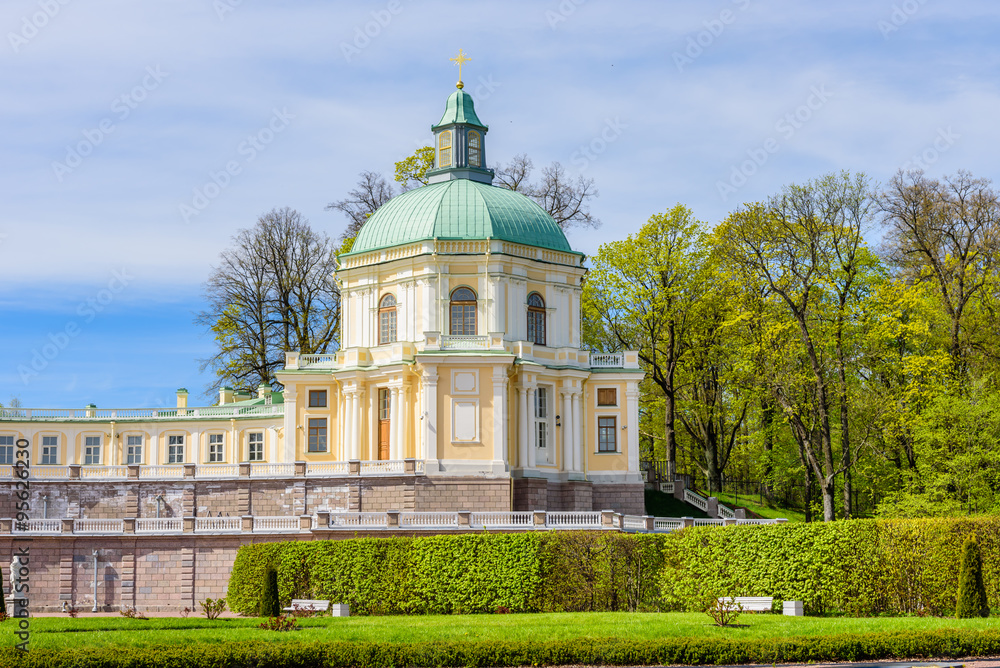 Grand (Menshikov) palace in the suburbs of St. Petersburg - Oranienbaum (Lomonosov), Russia.