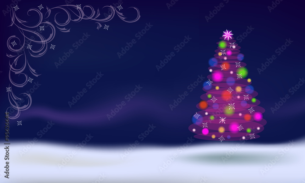 vector Christmas tree vector Christmas tree