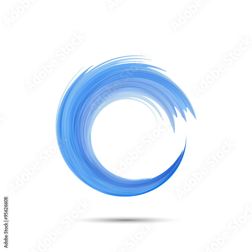 Water wave  in the circl