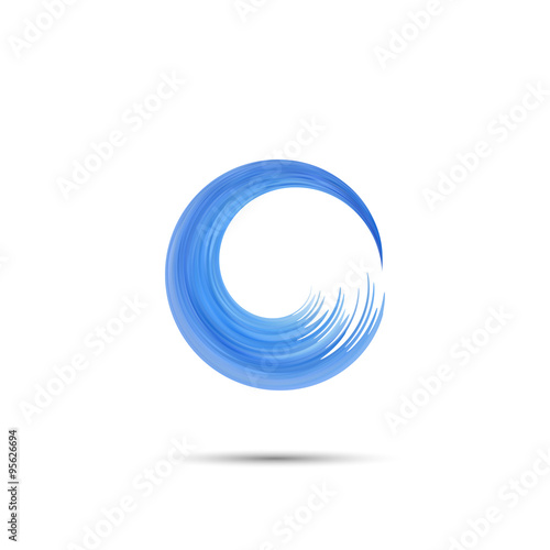 Letter O  wave logo
