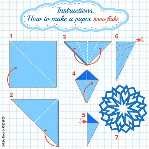 how to make paper snowflake