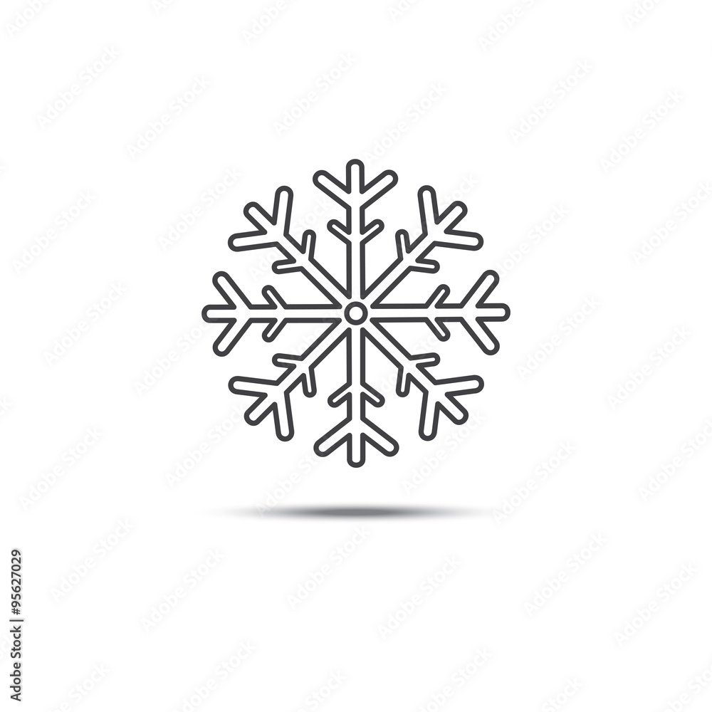 Snowflake vector icons on isolated background Snowflake vector icons on isolated background