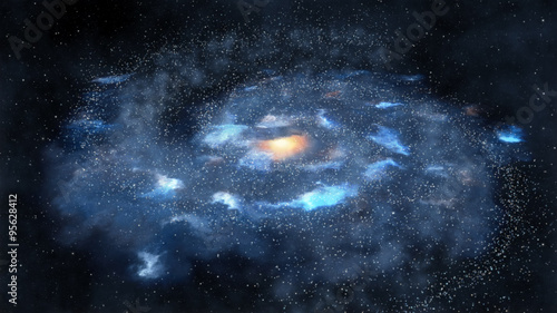 Fototapeta Naklejka Na Ścianę i Meble -  Galaxy with spiral arms