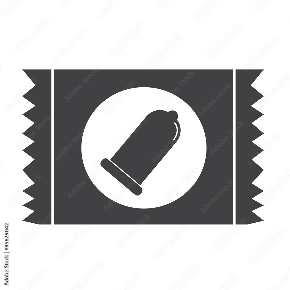 Condom Package icon protection sign Condom Package icon protection sign