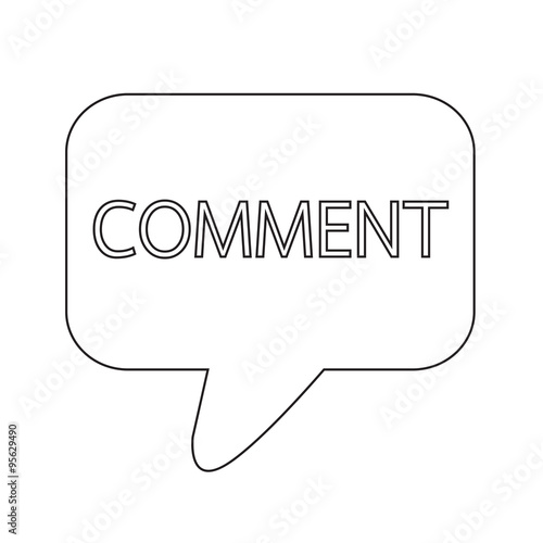 comments icon sign Illustration