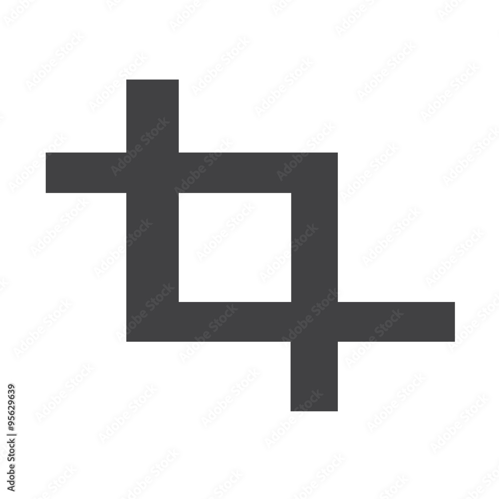 Fototapeta premium Crop icon sign Illustration