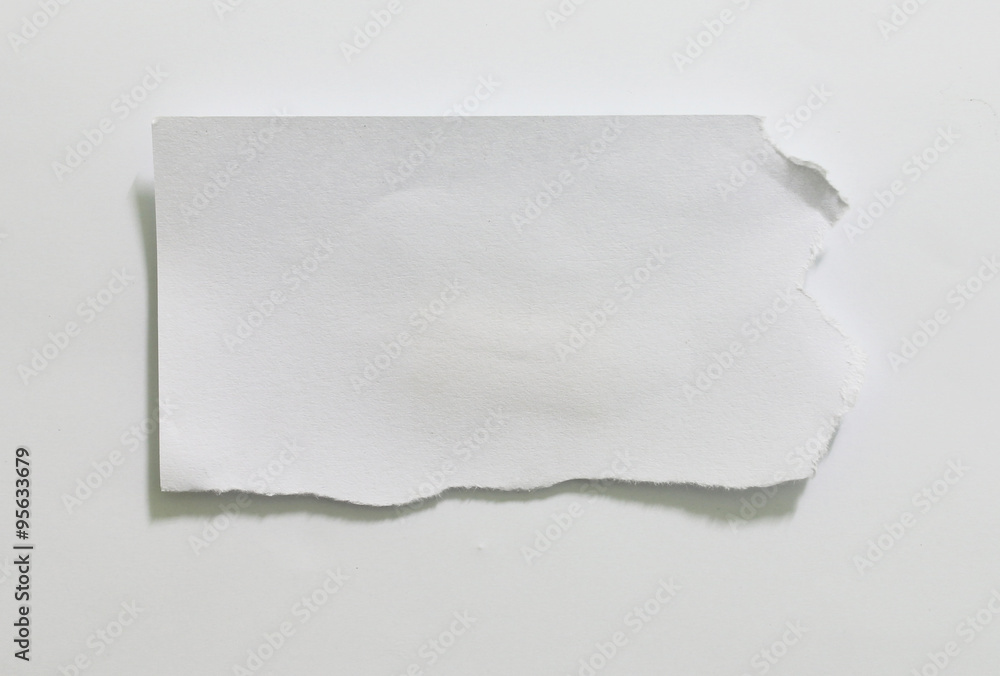 Obraz premium Pieces of torn paper on plain background. Copy space