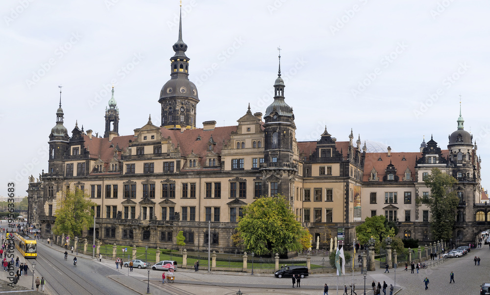 Dresden Castle, West Side. Royal Palace