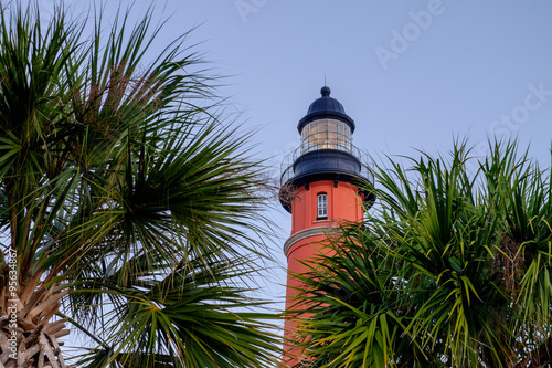 Morning sunrise on the colorful and beautiful Ponce Inlet Lighth © Jorge Moro