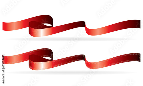 Illustrated vector ribbons and banners for design solutions