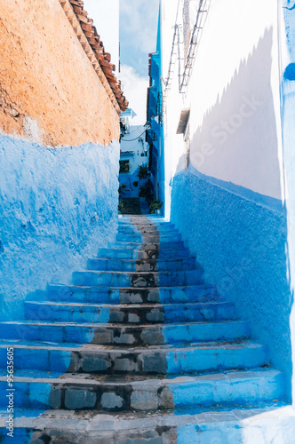 Blue painted alleyway © ShutterDivision