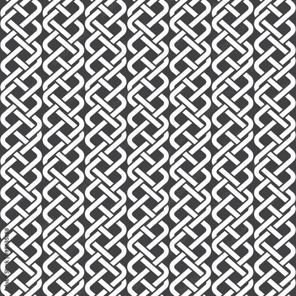 Seamless pattern of parallel braids with swatch for filling. Celtic ornament texture. Fashion geometric background for web or printing design. Seamless pattern of parallel braids with swatch for filling. Celtic ornament texture. Fashion geometric background for web or printing design.