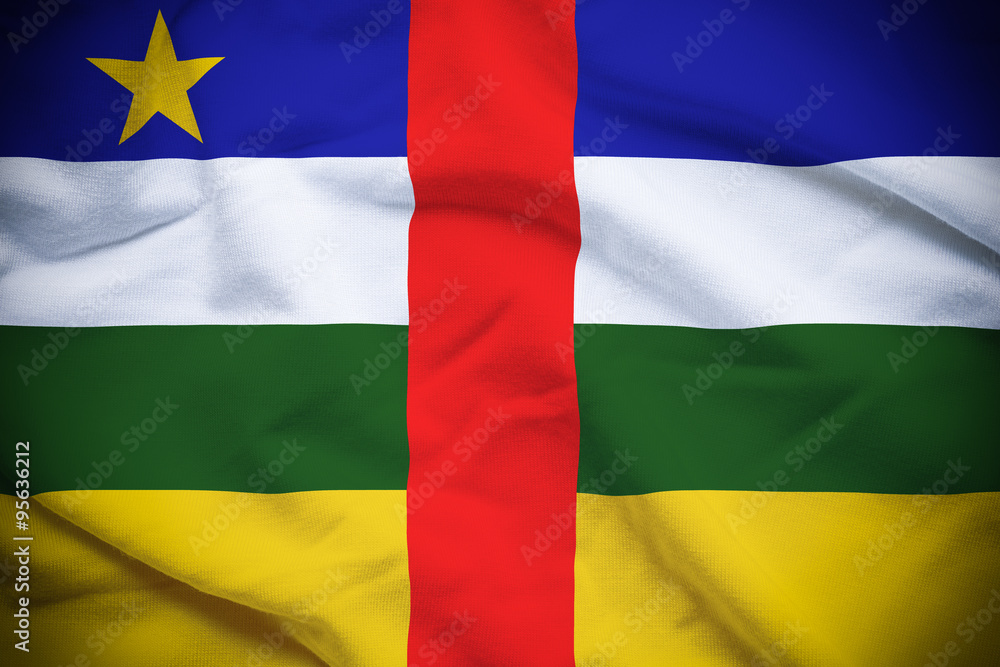 Obraz premium Central African Republic Flag
