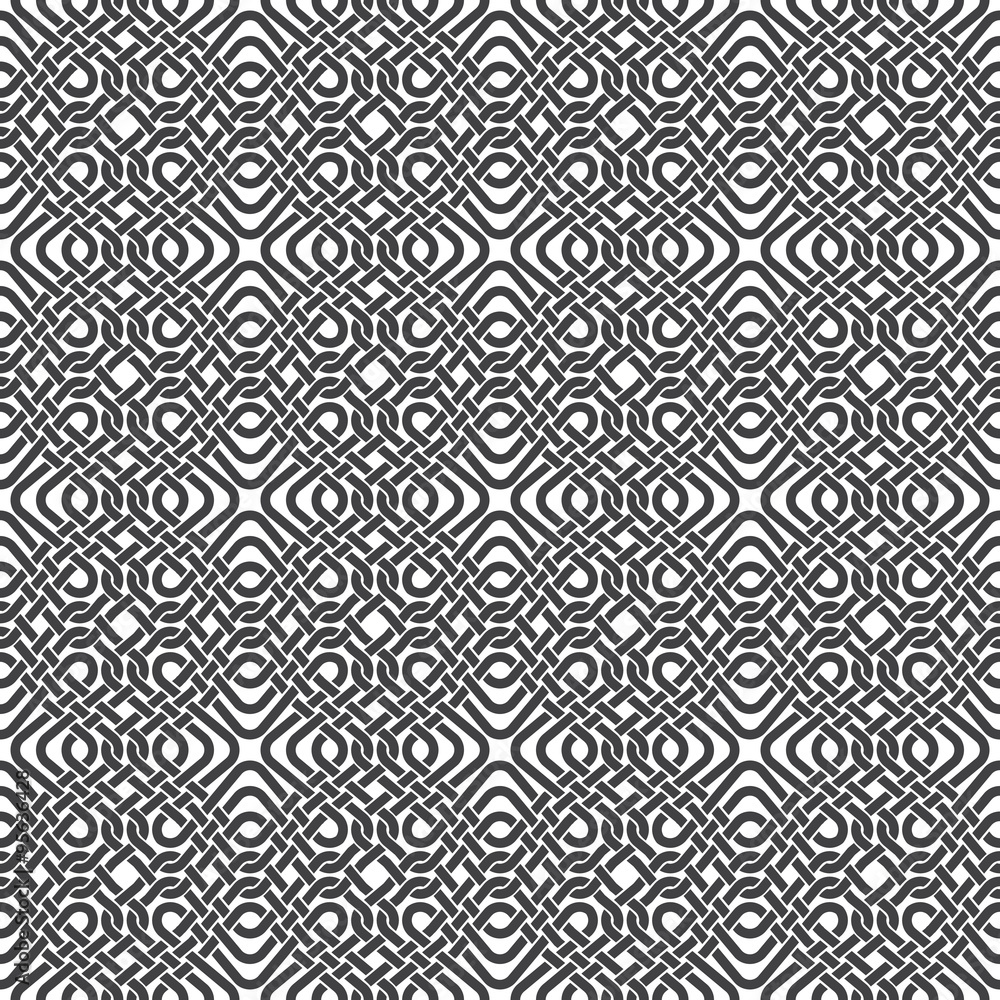 Seamless pattern of braided thread with swatch for filling. Stylish ornament texture. Fashion geometric background for web or printing design. Seamless pattern of braided thread with swatch for filling. Stylish ornament texture. Fashion geometric background for web or printing design.