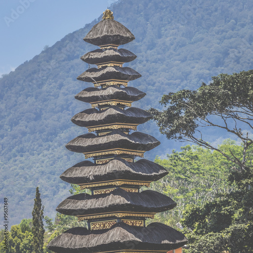 Ulun Danu temple Beratan Lake in Bali Indonesia