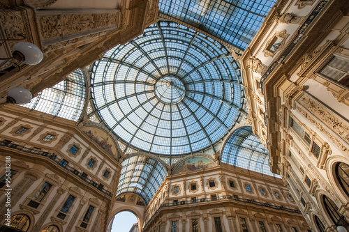 visitando la galleria a Milano