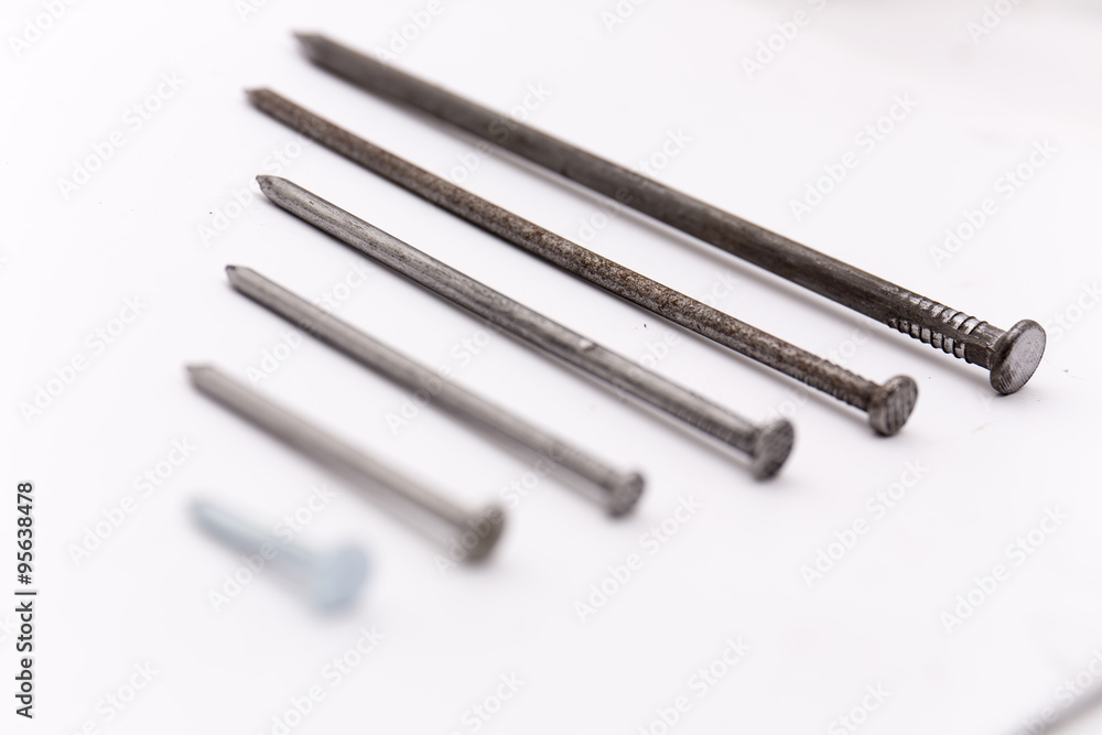 Closeup of the metalic screws Closeup of the metalic screws