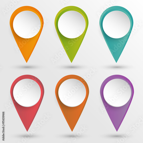 Free Download Set of pins - GFXLoad