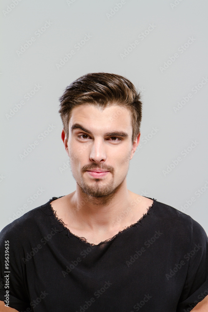 Portrait of handsome carismatic man Portrait of handsome carismatic man