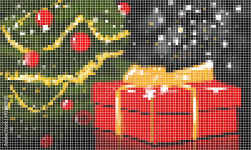 vector New Year present