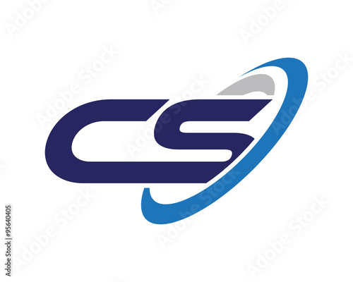 CS Letter Swoosh Media Technology Logo