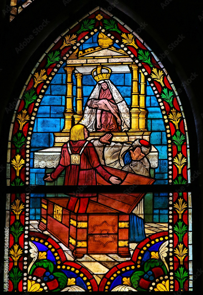Stained Glass in the Cathedral of Leon, Spain