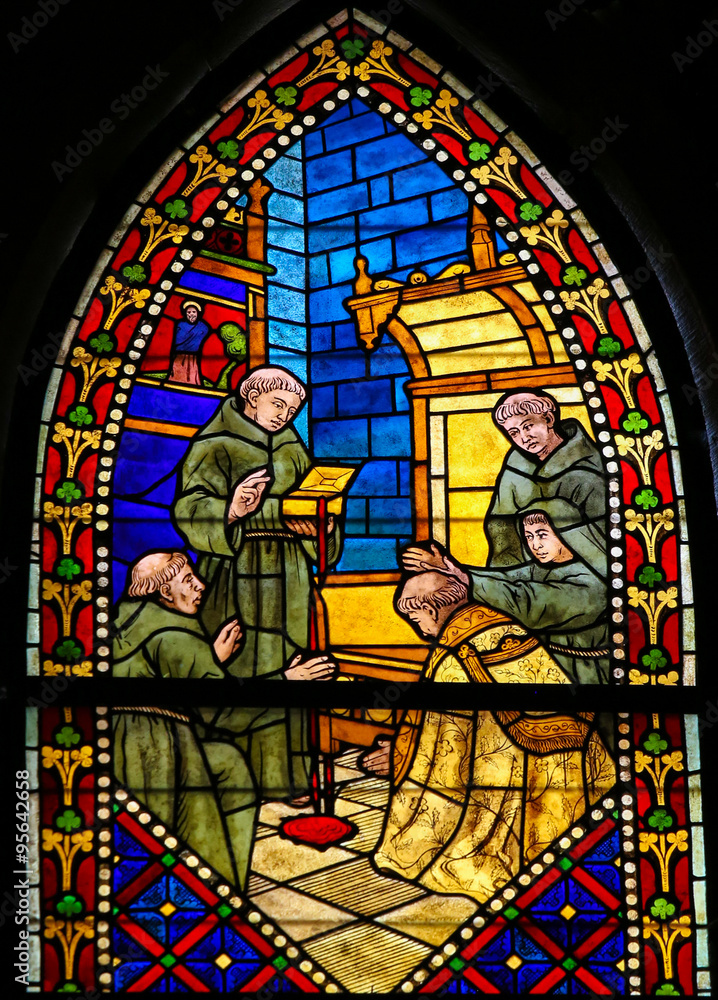 Stained Glass in the Cathedral of Leon, Spain