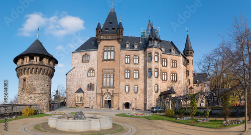Wernigerode Castle in Germany Panorama