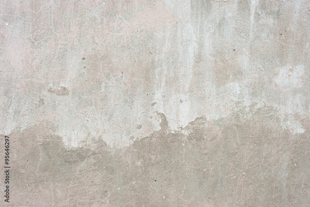 The gray concrete wall stained whitewash - obrazy, fototapety, plakaty 