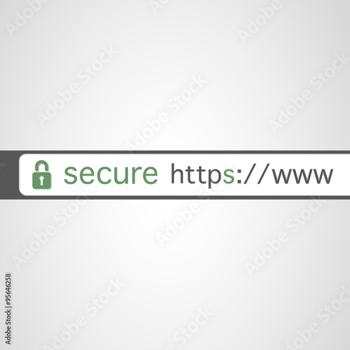 Browser Address Bar with Https Protocol