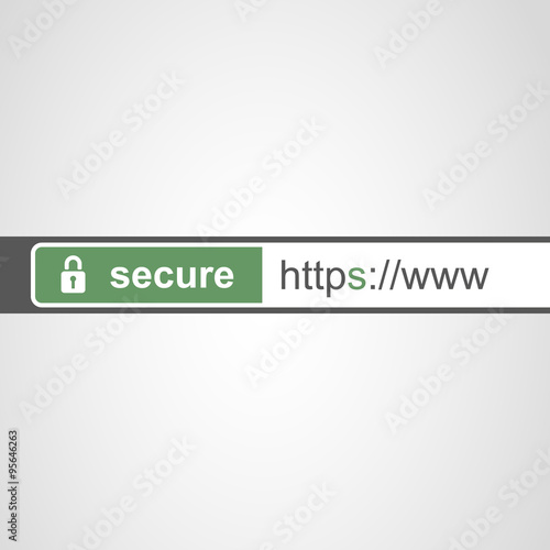 Browser Address Bar with Https Protocol