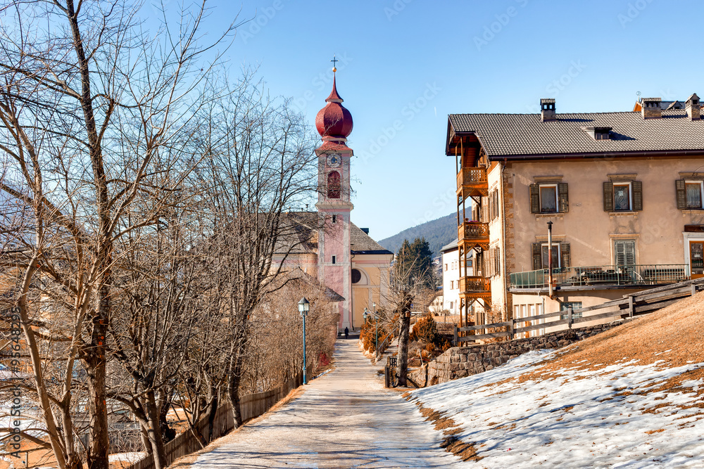 Italian village in Dolomites