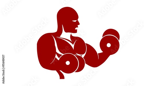 Stud males fitness and fight the mighty champion who is playing swords and barbells
