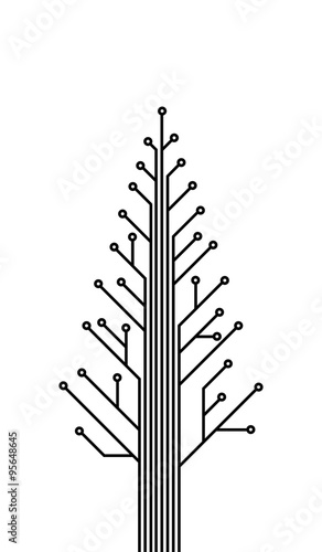 IT christmas, printed circuit
