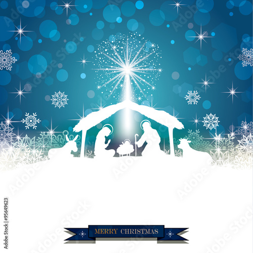 Nativity silhouette White