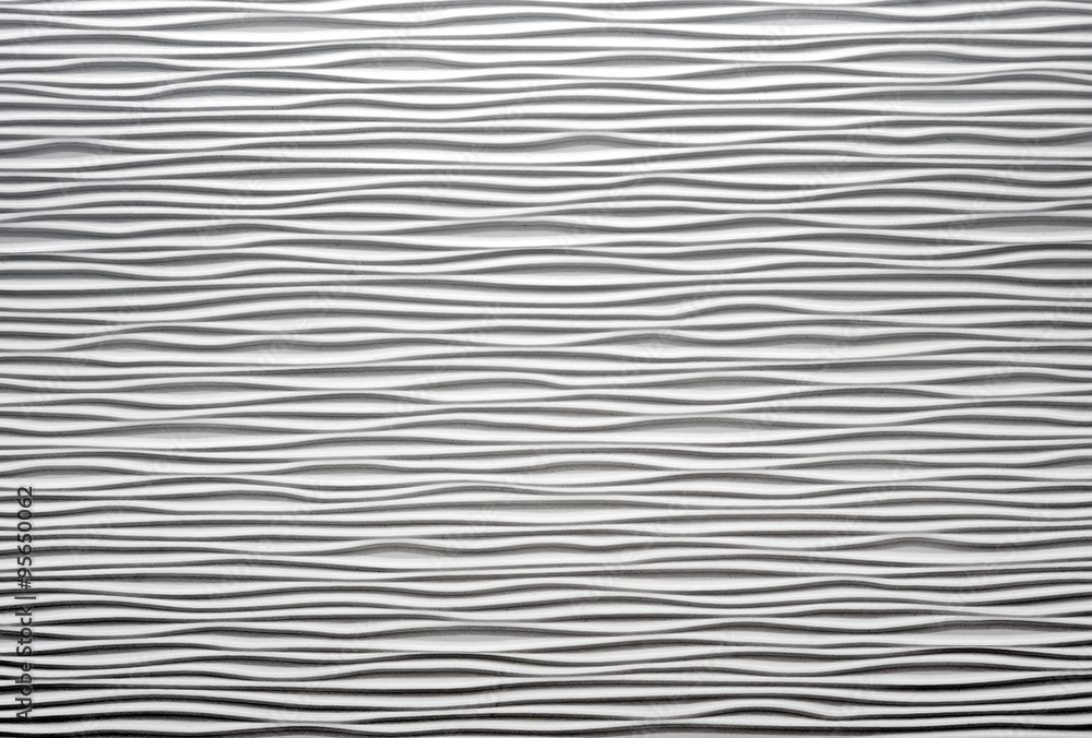 White textured waved wall White textured waved wall