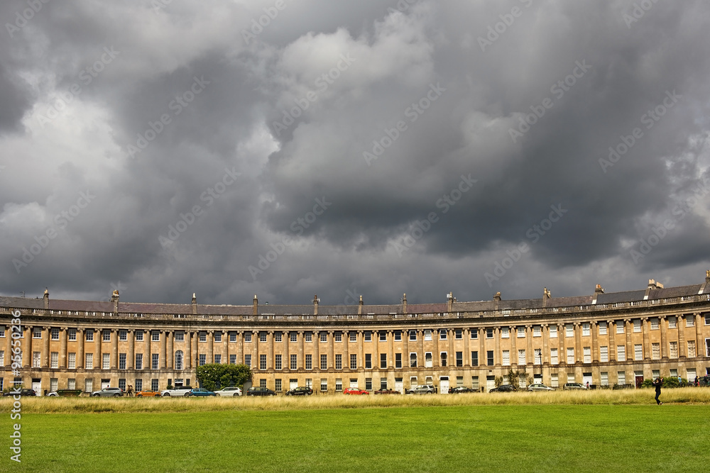 Houses Circus in Bath, Somerset, England Houses Circus in Bath, Somerset, England