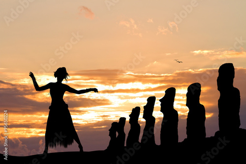 Thai dance on Easter Island
