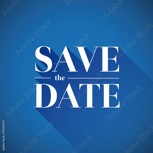 Save the date vector lettering