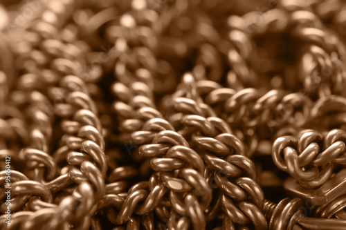 Background with golden chain