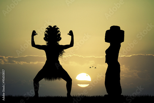 Foto Maori dance on Easter Island