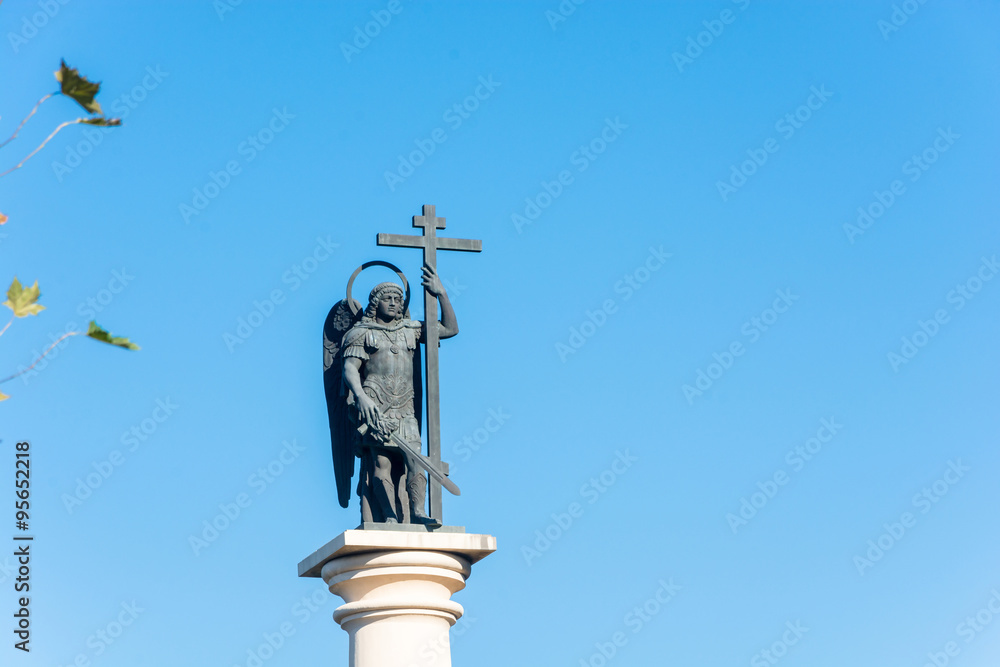 The statue of the Archangel Michael – the patron Saint of Soch The statue of the Archangel Michael – the patron Saint of Soch
