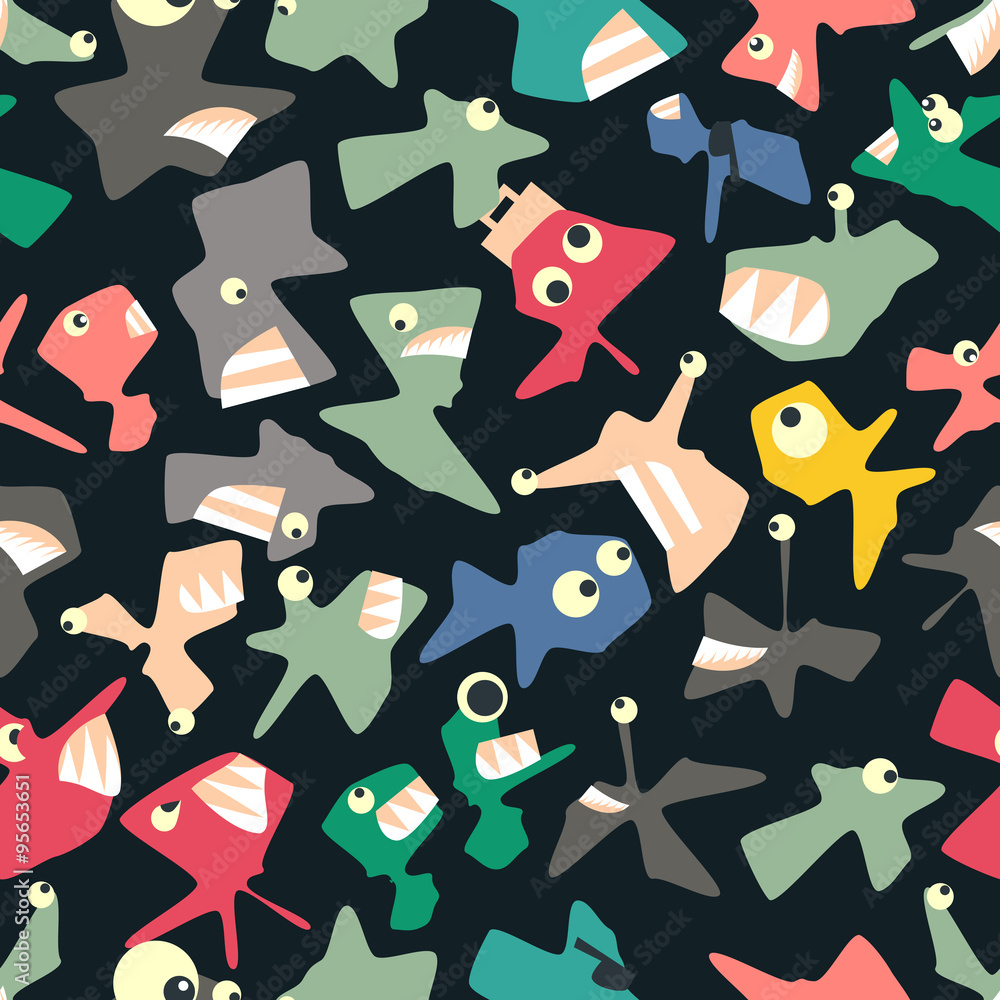 Crazy life seamless pattern Crazy life seamless pattern